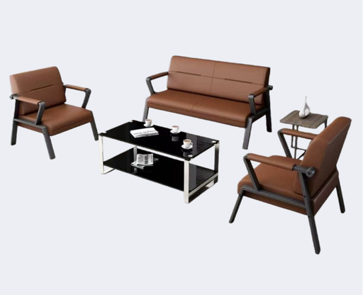 商務家具 皮面 扶手沙發(不含茶几)ZY-005