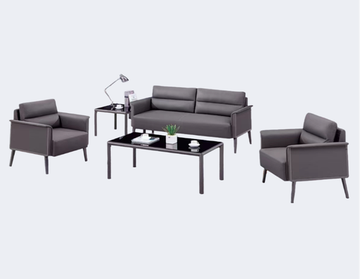 商務家具 皮面 鋼架沙發(不含茶几)ZY-1905