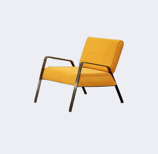 義式極簡 五金框架 皮面躺椅YFN-AC024