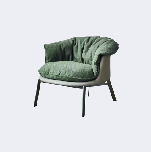 義式極簡 褶皺 布藝扶手椅YFN-AB1009