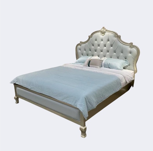 美式輕奢 房間 維多利亞真皮床 QJ-FA63