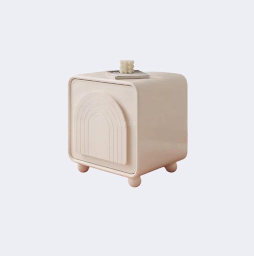 現代簡約 圓餅脚 烤漆面儲物櫃ST-H98