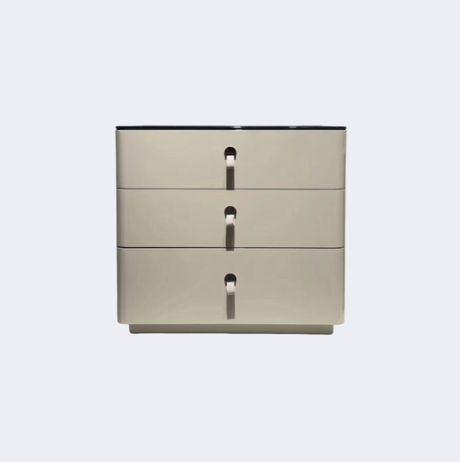 現代簡約 烤漆面 長形 三抽儲物櫃ST216