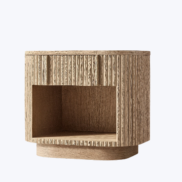 歐美式 穆赫蘭實木 床頭櫃