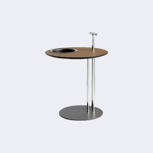 現代簡約 圓形臺面 C型邊几ST235B